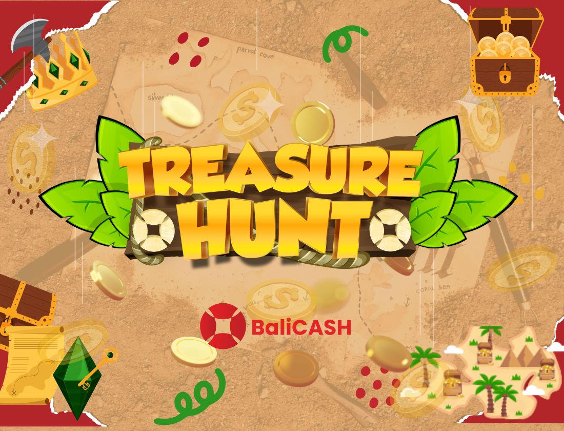 Hunt for Treasure & Win Real Rewards! Play Treasure Hunter on the  Balicash.money App